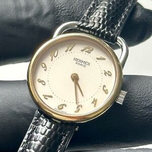 Hermès Arceau AR3.220 Ivory Dial 25mm Two-Tone Swiss-Made Ladies’ Luxury Watch